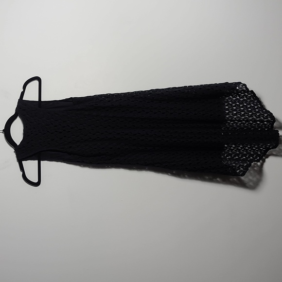 AS U WISH Black High Low Crochet Lined Dress Size XS - Picture 10 of 16